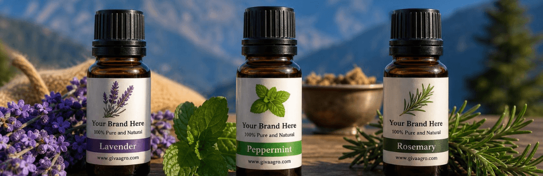 Steam distilled essential oils